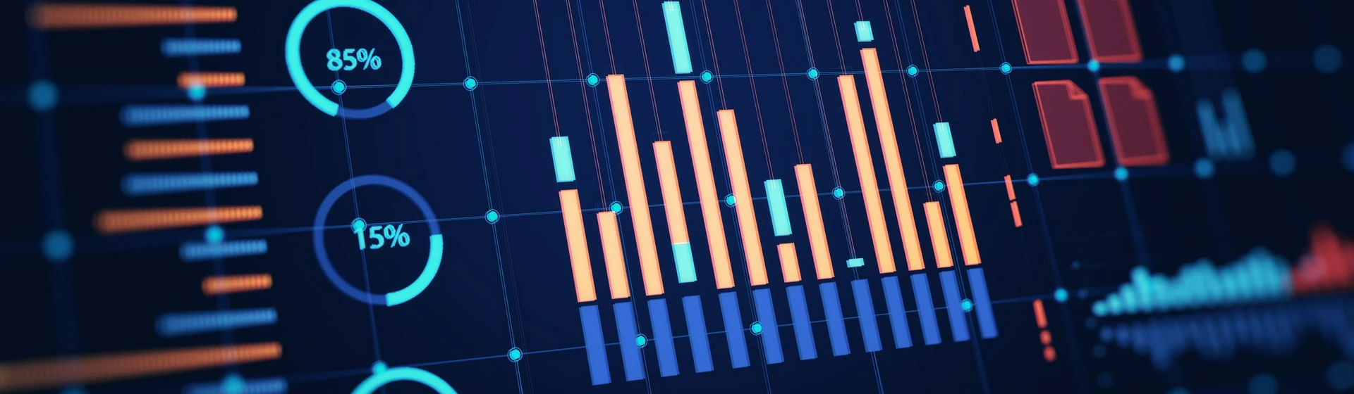 On-screen statistical data